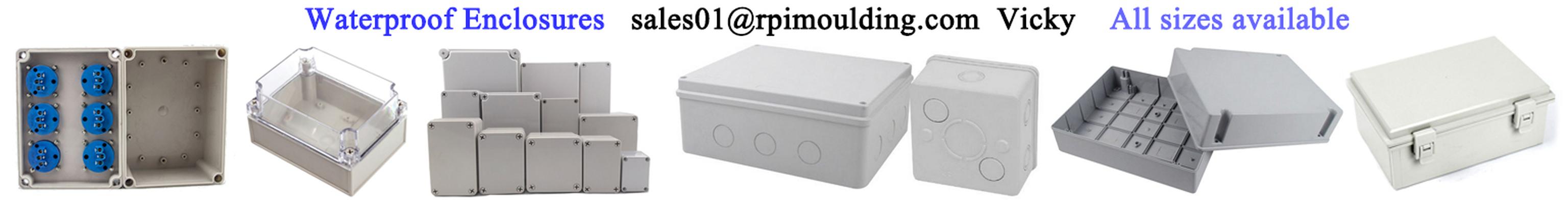 Sealed CE Rohs approved outdoor use dust splash proof plastic IP66 rated waterproof enclosures from China manufacturer sales01@rpimoulding.com